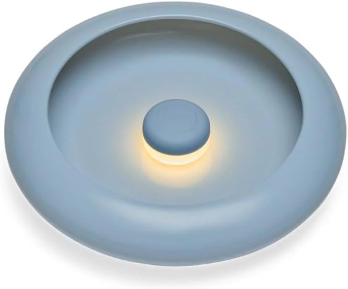 Fatboy Oloha Medium Bowl with Rechargeable Lamp | Multifunctional | Suitable for Indoor & Outdoor Use | Stepless dimmable | Jet Blue - (30 x 7.3 cm) - Image 1